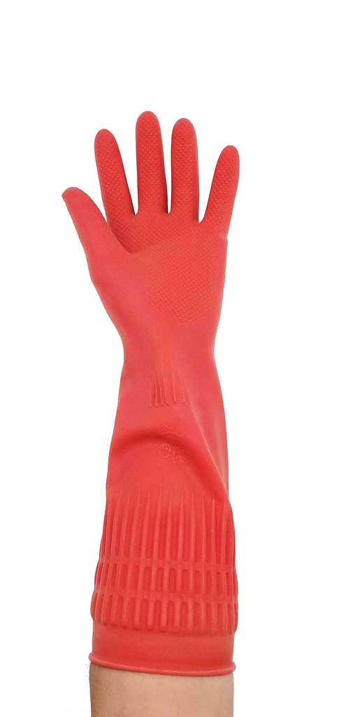 17" X-Large Red Latex Gloves (120 sets/ctn)