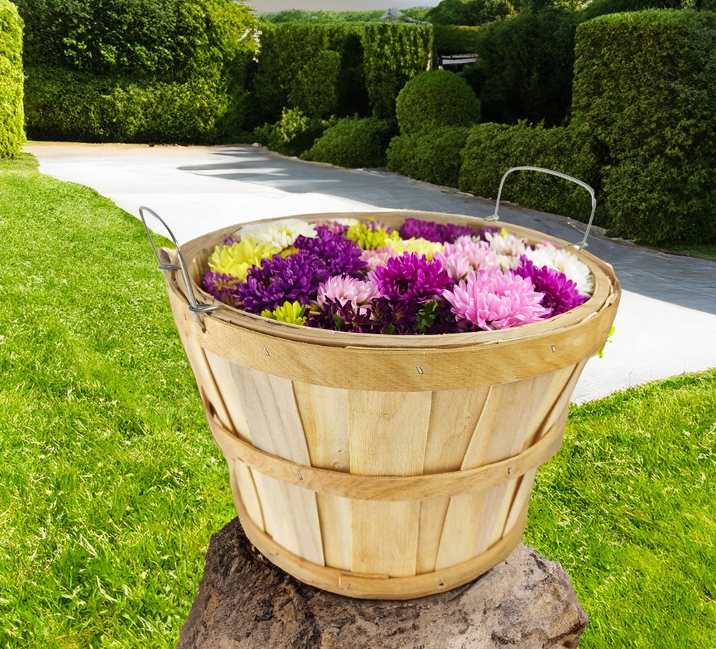 14" x 9.5'' (36 x 24cm) Bushel Basket with Side Handles (10 pc/ctn)