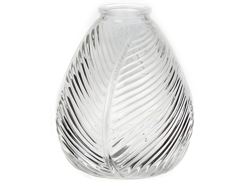 Clear Glass Vase, H6.3"xD5.5",  16x14cm (12 pc/ctn)