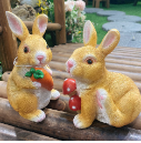 9.2x10x18.3cm resin craft rabbit