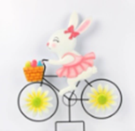 Metal Rabbit Garden Stake, 46x2x58cm (24 pc/ctn)