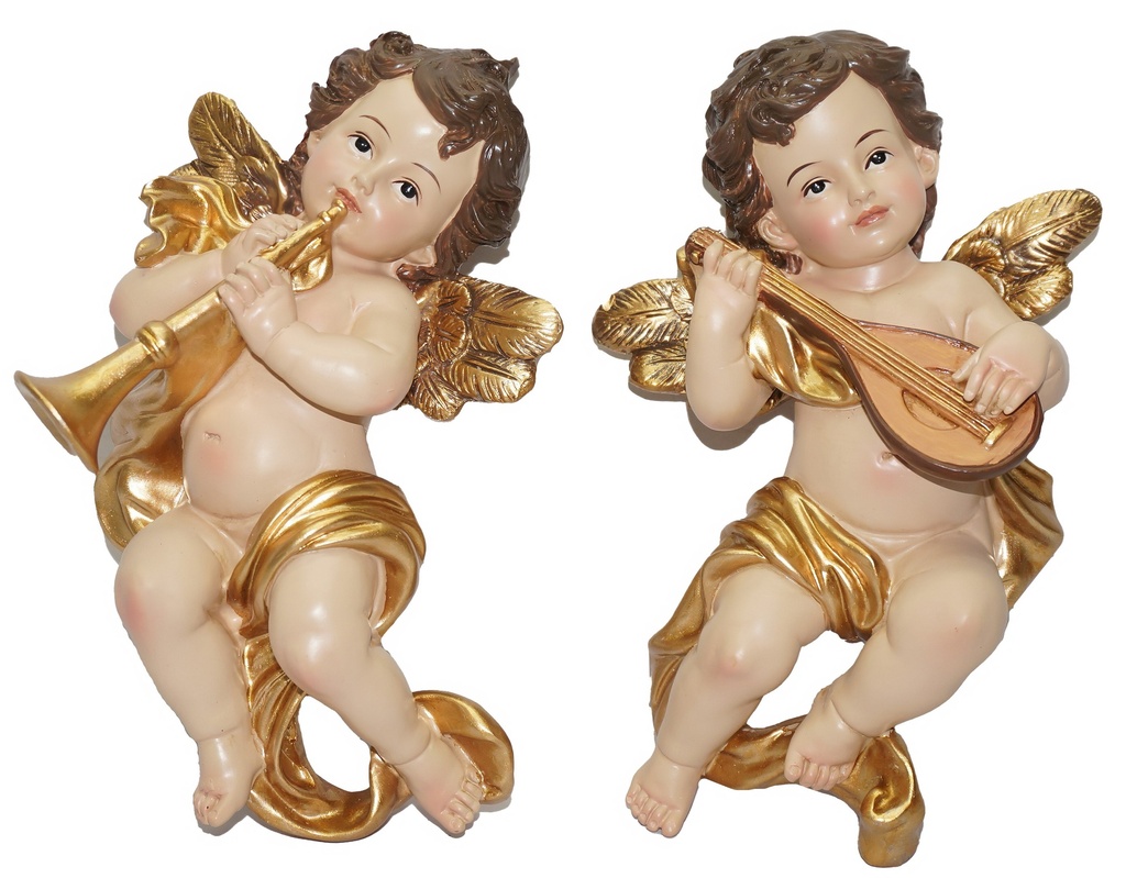 8" Resin CUPID ANGEL Garden Decor (16pc/ctn)