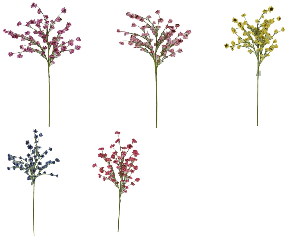 30" African Daisy Stem,Flower Head:16 pc,6 Colors Assorted (144 pc/ctn)