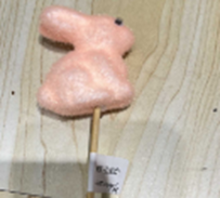 Foam Bunny on a Stick, 5x7cm (360 pcs/ctn)