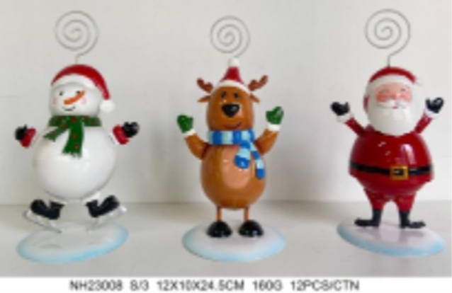Metal Christmas Decor, 12x10x24.5cm (1PC/opp bag
12PCS/CTN)