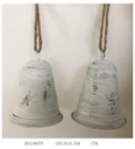 Metal Christmas Bell Hanging, 13x13x16.5cm (1PC/opp bag
24PCS/CTN)