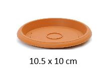 4.125" Flowerpot Tray, Terra Cotta (10 pc/ctn)