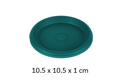 4.125" Flowerpot Tray, Green (10 pc/ctn)