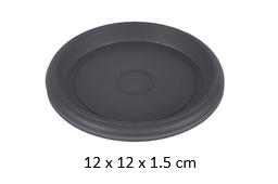 4.75" Flowerpot Tray, Grey (10 pc/ctn)