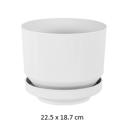 6LT Lux Pot Flower Pot, 225X187mm (20 pc/ctn)