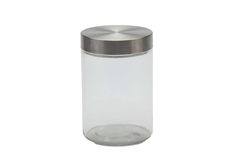 1200ml (1.27QT) Glass Storage Jar With SS Lid (12 pc/ctn)