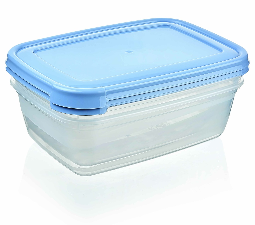 2 x 3.2QT (3000ml) Rectangular Food Storage Container Set (12 set/ctn)