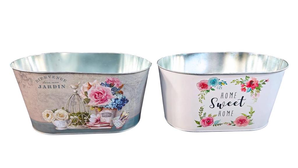 Iron Flower Pot: 22.5x13.5x11cm (60 pc/ctn)