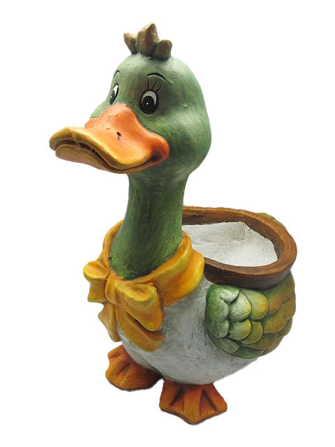 Resin Duck Ornament: 37x26x52cm