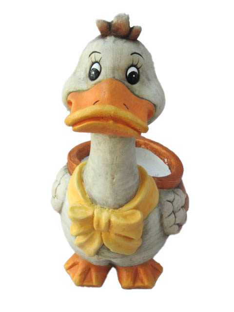 Resin Duck Ornament: 37x26x52cm