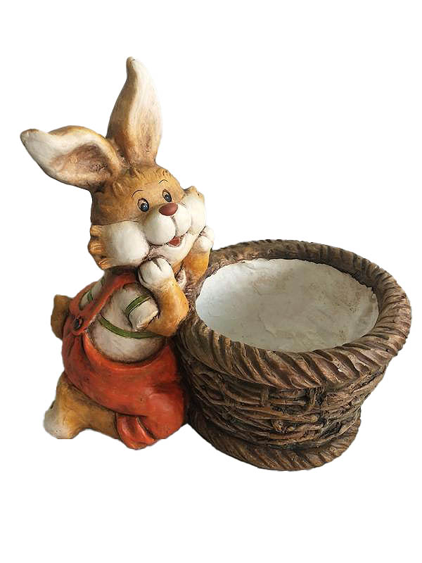 Resin Rabbit Ornament: 38x27x41cm