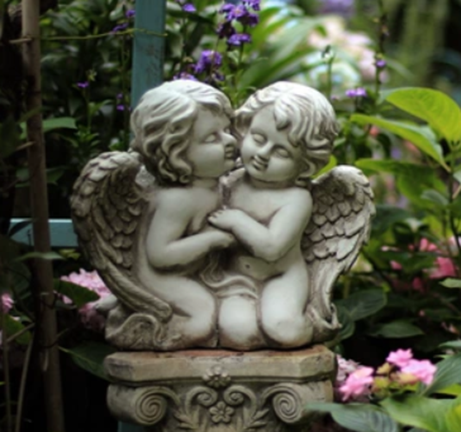 Metal Angel Ornament, 34x32x20cm (1 pc/ctn)