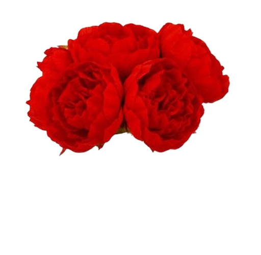 [FL6023-RD] 7 head Peony Bouquet Set, 25 cm (24 set/ctn)