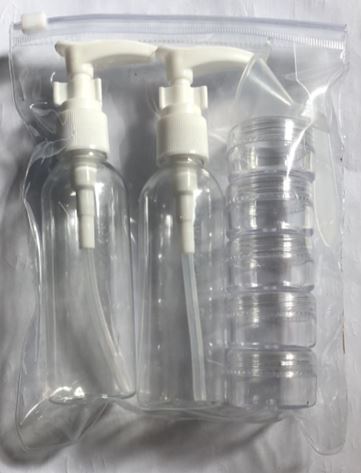[C21-00095] 9 pc Cosmetic Bottles and Storage Jars Set (48 sets/ctn)