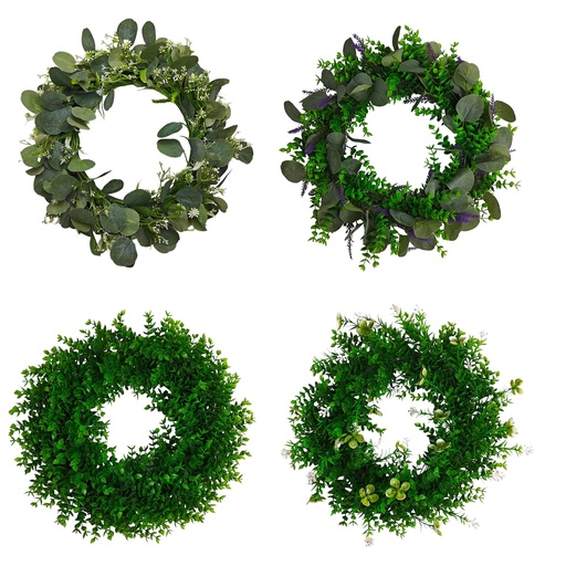 [FL8503] 42cm Apple Leaf Wreath (30 pc/ctn)