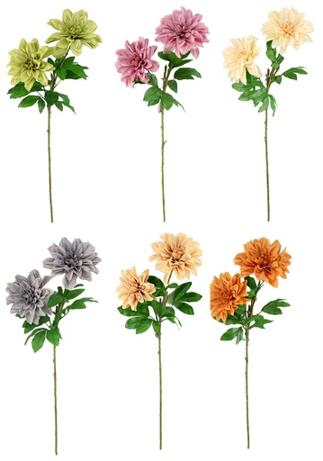 [FL6932] 95cm Dahlia Flower Spray, dia18cm/16cm (216 pc/ctn)