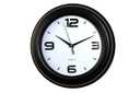 12.5" Black Plastic Wall Clock (6 pcs/ctn)