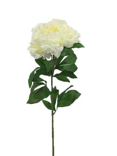 [FL6021-WH] Single Peony Dia 15cm Stem 83cm, White (360 pc/ctn)