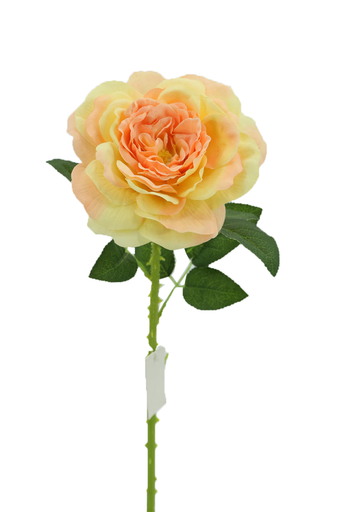 [FL6611-PK] Big Rose with 48cm Stem, Yellowish PInk (240 pc/ctn)
