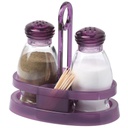 2 pc 95ml Salt Shaker and Caddy Set (36 sets/ctn)