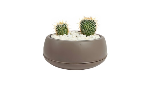 [FL0141BR] 0.86LT Arrangement Flower Pot, Mocha (30 pc/ctn)