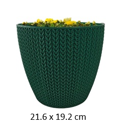 [FL0146GR] 5LT Flower Pot, Green (30 pc/ctn)