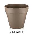 6LT Flower Pot, Mocha (20 pc/ctn)