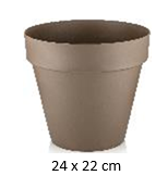 [FL0148BR] 6LT Flower Pot, Mocha (20 pc/ctn)