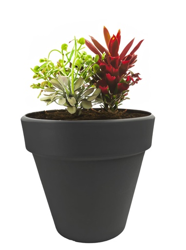 [FL0149GY] 10LT Flower Pot, Grey (10 pc/bag)