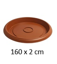 4.125" Flowerpot Tray, Terra Cotta (10 pc/bag)