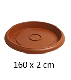 [FL0150T] 4.125" Flowerpot Tray, Terra Cotta (10 pc/bag)