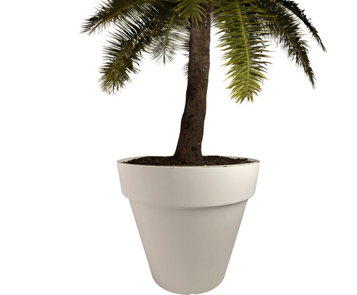 [FL0156BG] 76LT Flower Pot, Beige (48 pc/bag)