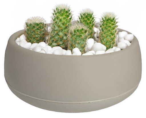 [FL0139BG] 4.8LT Arrangement Flower Pot, Beige (10 pc/ctn)