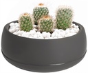 4.8LT Arrangement Flower Pot, Angthracite (10 pc/ctn)