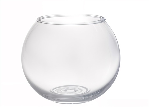 [GA2521] Clear Glass Fish Bowl, H3.8"xD4.7",  9.6x12cm (6 pc/ctn)