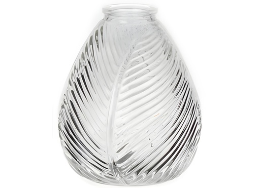 [GA2701] Clear Glass Vase, H6.3"xD5.5",  16x14cm (12 pc/ctn)