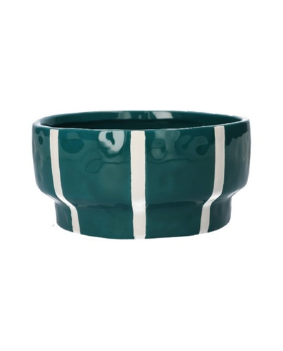 [FL0226] Petrol Ceramics Flower Pot, H3.1"xD7.1",  8x18cm (12 pc/ctn)