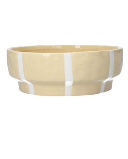 [FL0227] Cream Ceramics Flower Pot, H3.1"xD7.1",  8x18cm (12 pc/ctn)