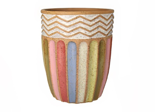 [FL0239] Multi Ceramics Flower Pot, H14.8"xD12",  37.5x30.5cm (1 pc/ctn)
