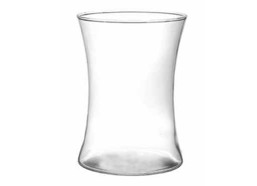 [GA2605] Clear Glass Vase, H7.5"xD5.5",  19x14cm (6 pc/ctn)
