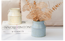 Retro aged milk jug iron bucket dried flowers simulated flower vase, 2 colors 10pc each