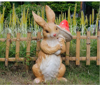 [CPGC-0338] 33x24x62cm resin craft rabbit