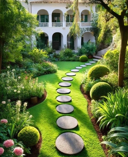 [CPGC-0355] 30x30x2cm Garden Stepping  Stone (Resin)