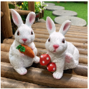 [CPGC-0357] 9.2x10x18.3cm resin craft rabbit