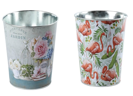 [CPGC-0375] D17.5XH16.6CM，3 color mixed Metal Flower Pot